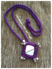 PURPLE Big Mirror Neckpiece