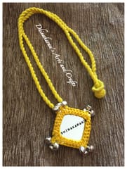 YELLOW Big Mirror Neckpiece