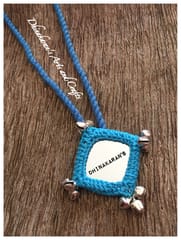 SKY BLUE Big Mirror Neckpiece