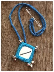 SKY BLUE Big Mirror Neckpiece