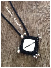 BLACK Big Mirror Neckpiece