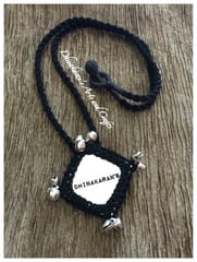 BLACK Big Mirror Neckpiece