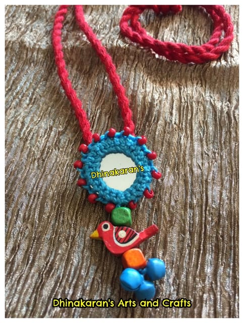 Gulaabo Mirror Neckpiece-(4)