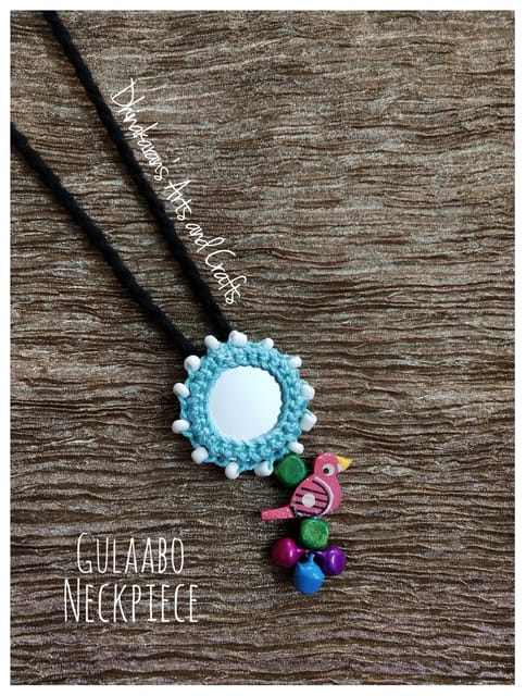 Gulaabo Mirror Neckpiece-(23)