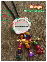 Tiranga Big Mirror Neckpiece