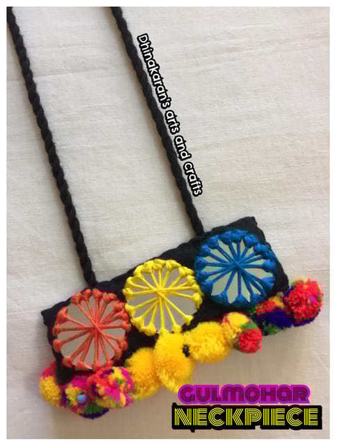 Gulmohar Banjara Kutchwork Neckpiece
