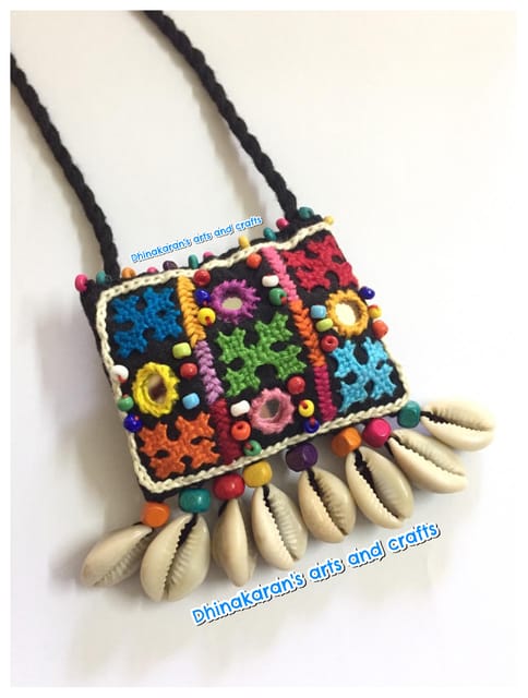 Checkers Banjara Kutchwork Neckpiece