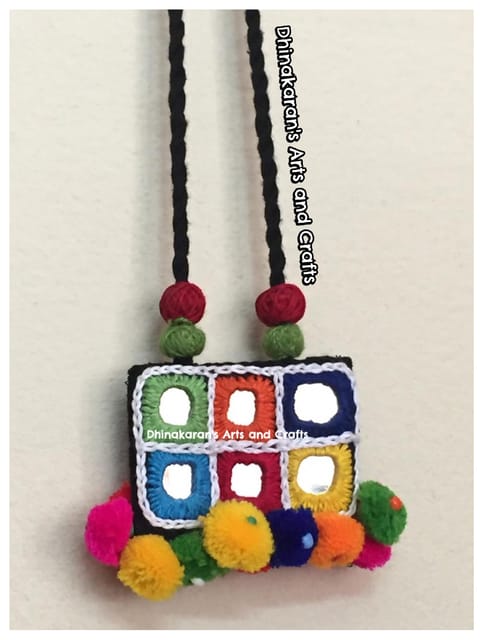 Colour Cubes Banjara Kutchwork Neckpiece