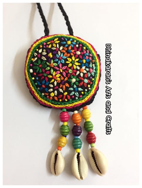 Alice in Wonderland Banjara Kutchwork Neckpiece