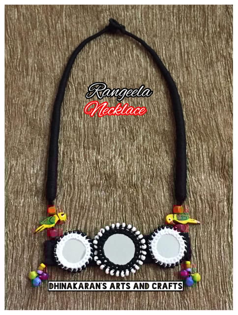 Rangeela Mirror Necklace-(7)