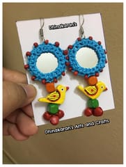 Gulaabo Mirror Earrings-(3)