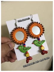 Gulaabo Mirror Earrings-(5)