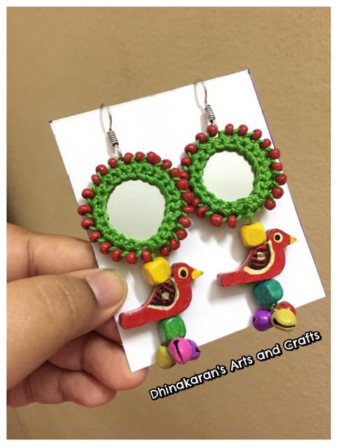 Gulaabo Mirror Earrings-(6)