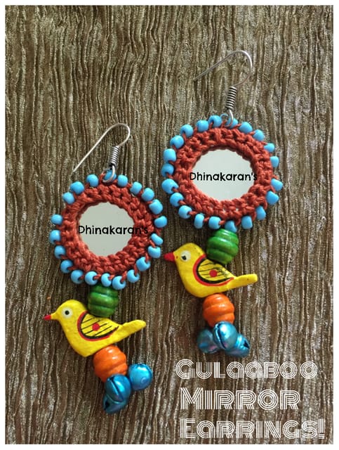 Gulaabo Mirror Earrings-(9)