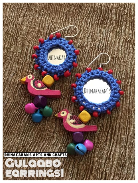 Gulaabo Mirror Earrings-(11)