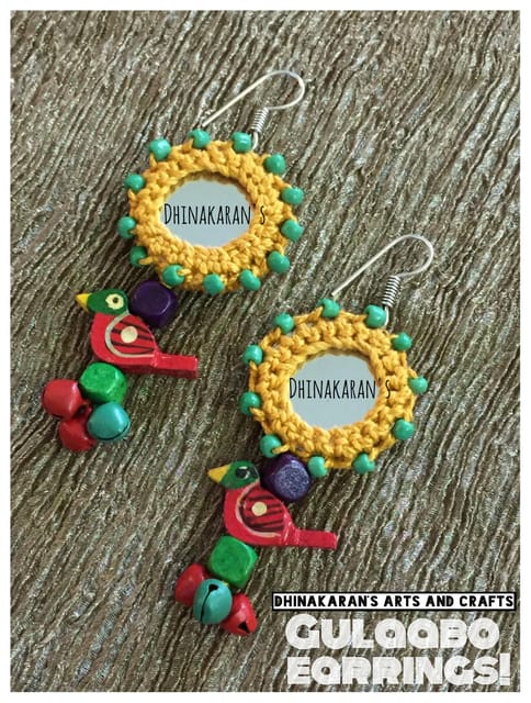 Gulaabo Mirror Earrings-(13)