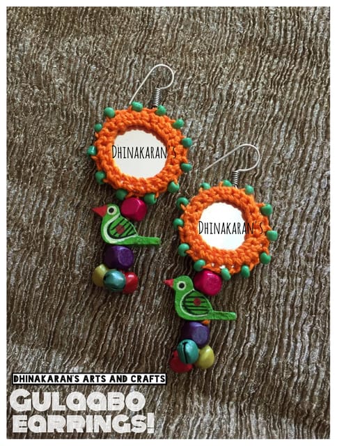 Gulaabo Mirror Earrings-(17)