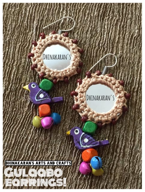 Gulaabo Mirror Earrings-(19)
