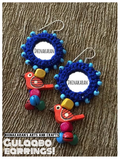 Gulaabo Mirror Earrings-(20)
