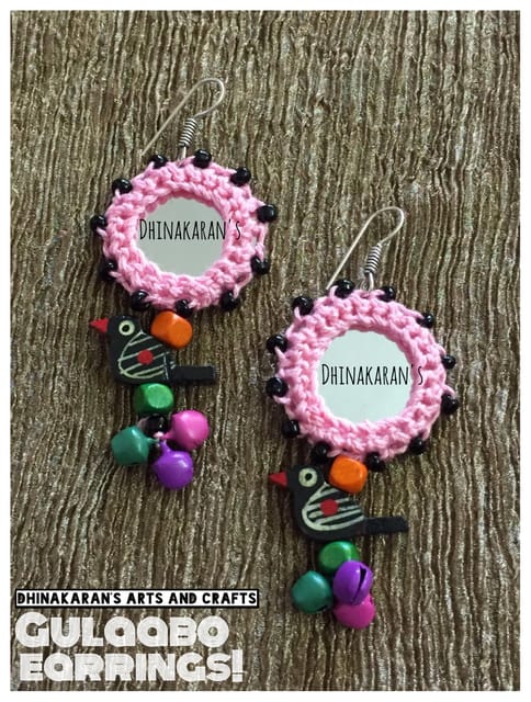 Gulaabo Mirror Earrings-(23)