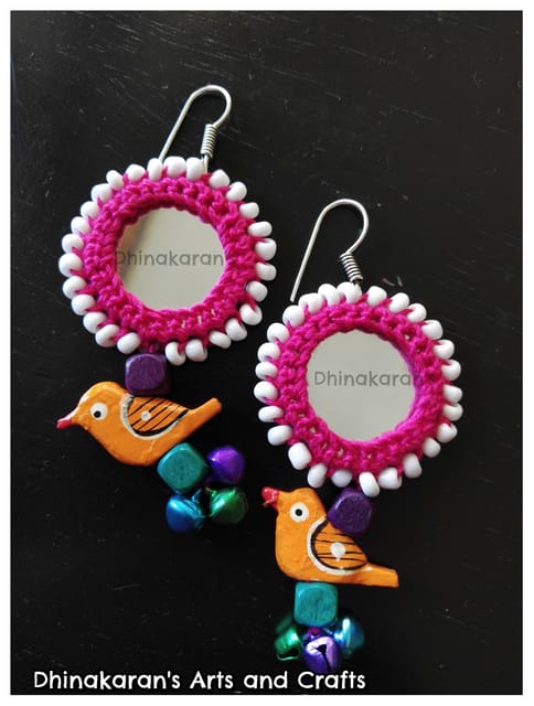 Gulaabo Mirror Earrings-(26)