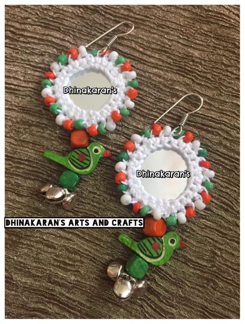 Gulaabo Mirror Earrings-(27)