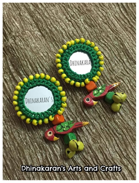 Gulaabo Mirror Earrings-(29)