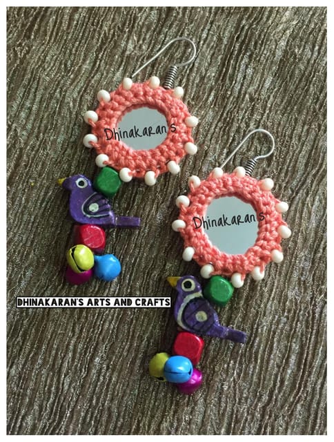 Gulaabo Mirror Earrings-(31)