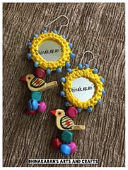 Gulaabo Mirror Earrings-(33)