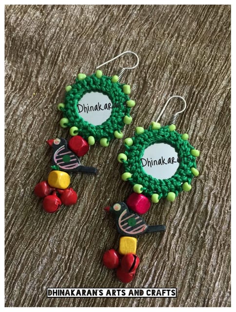 Gulaabo Mirror Earrings-(35)