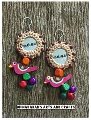 Gulaabo Mirror Earrings-(36)