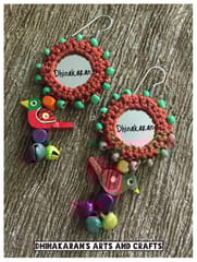 Gulaabo Mirror Earrings-(39)