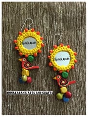 Gulaabo Mirror Earrings-(40)