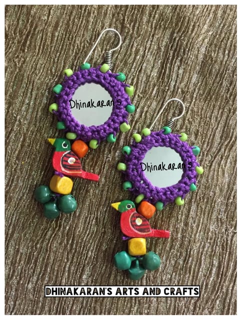 Gulaabo Mirror Earrings-(28)