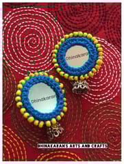 Anarkali Mirror Jhumkis-(1)