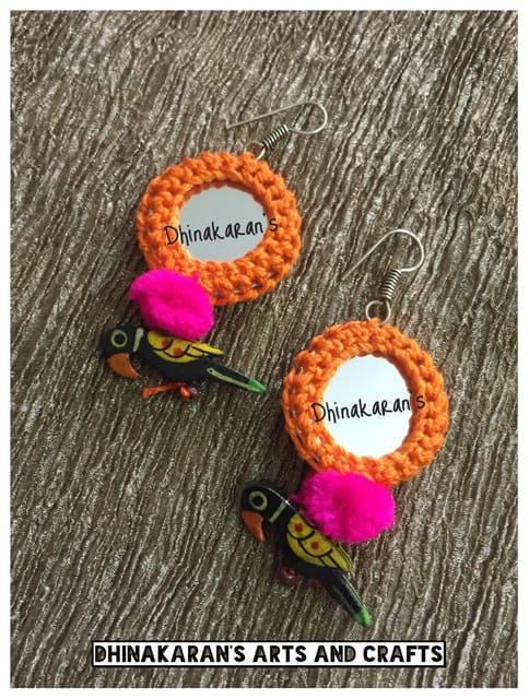 Banno Mirror Earrings-(2)