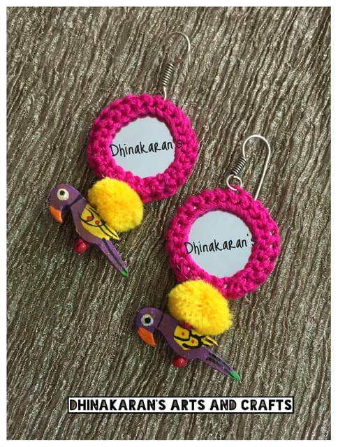 Banno Mirror Earrings-(4)