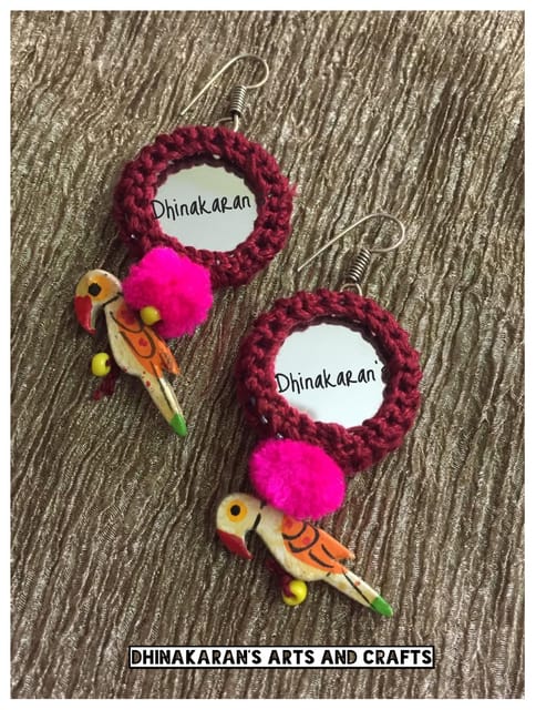 Banno Mirror Earrings-(10)