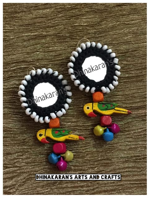 Gulaabo Mirror Earrings-(42)