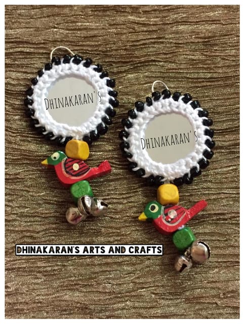 Gulaabo Mirror Earrings-(43)