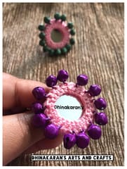Ghungroo Mirror Fingerring-PINK