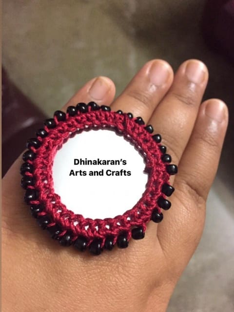 Simple Mirror Fingerring-MAROON