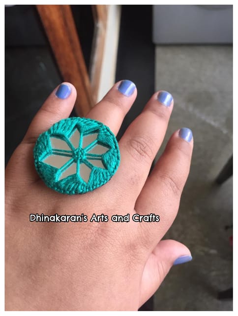 Gulmohar Mirror Fingerring-(2)
