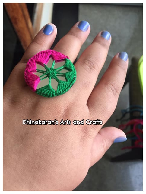 Gulmohar Mirror Fingerring-(4)