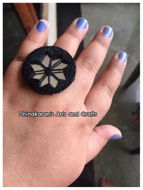 Gulmohar Mirror Fingerring-(5)