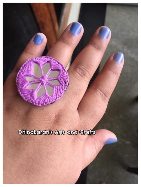 Gulmohar Mirror Fingerring-(8)