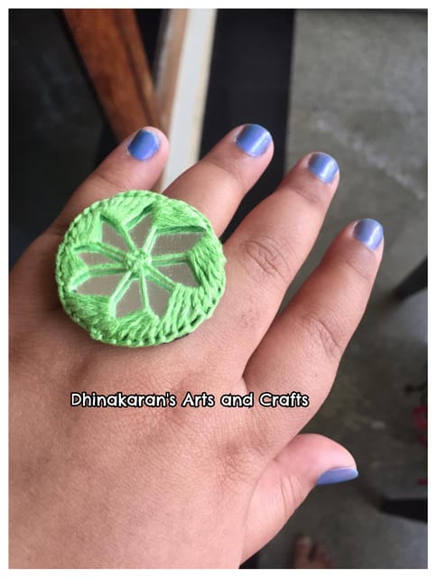 Gulmohar Mirror Fingerring-(9)