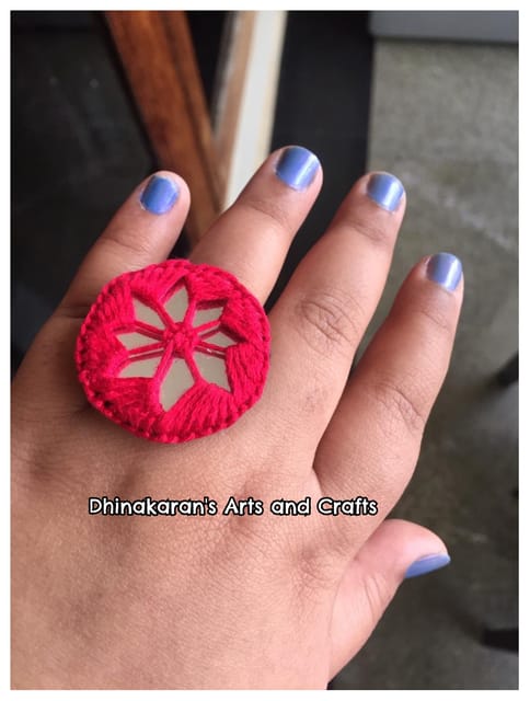 Gulmohar Mirror Fingerring-(11)