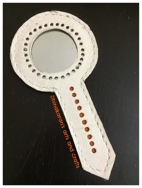 White Hand Mirror