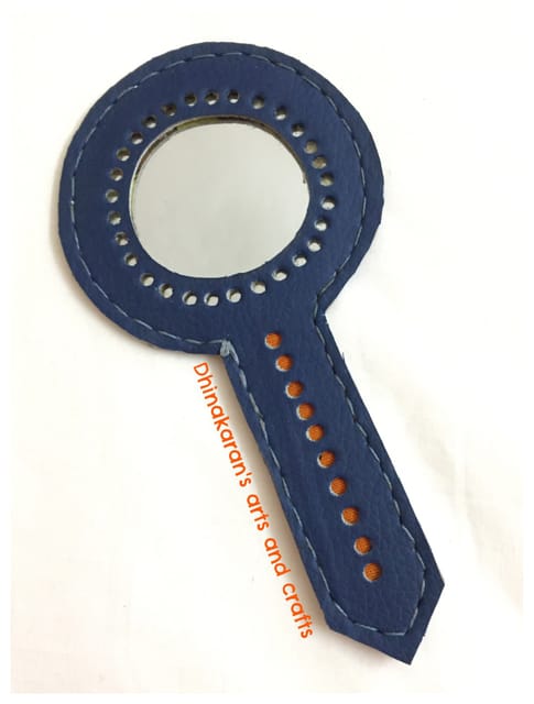 Dark Blue Hand Mirror